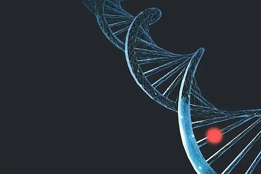 DNA molecule illustration.